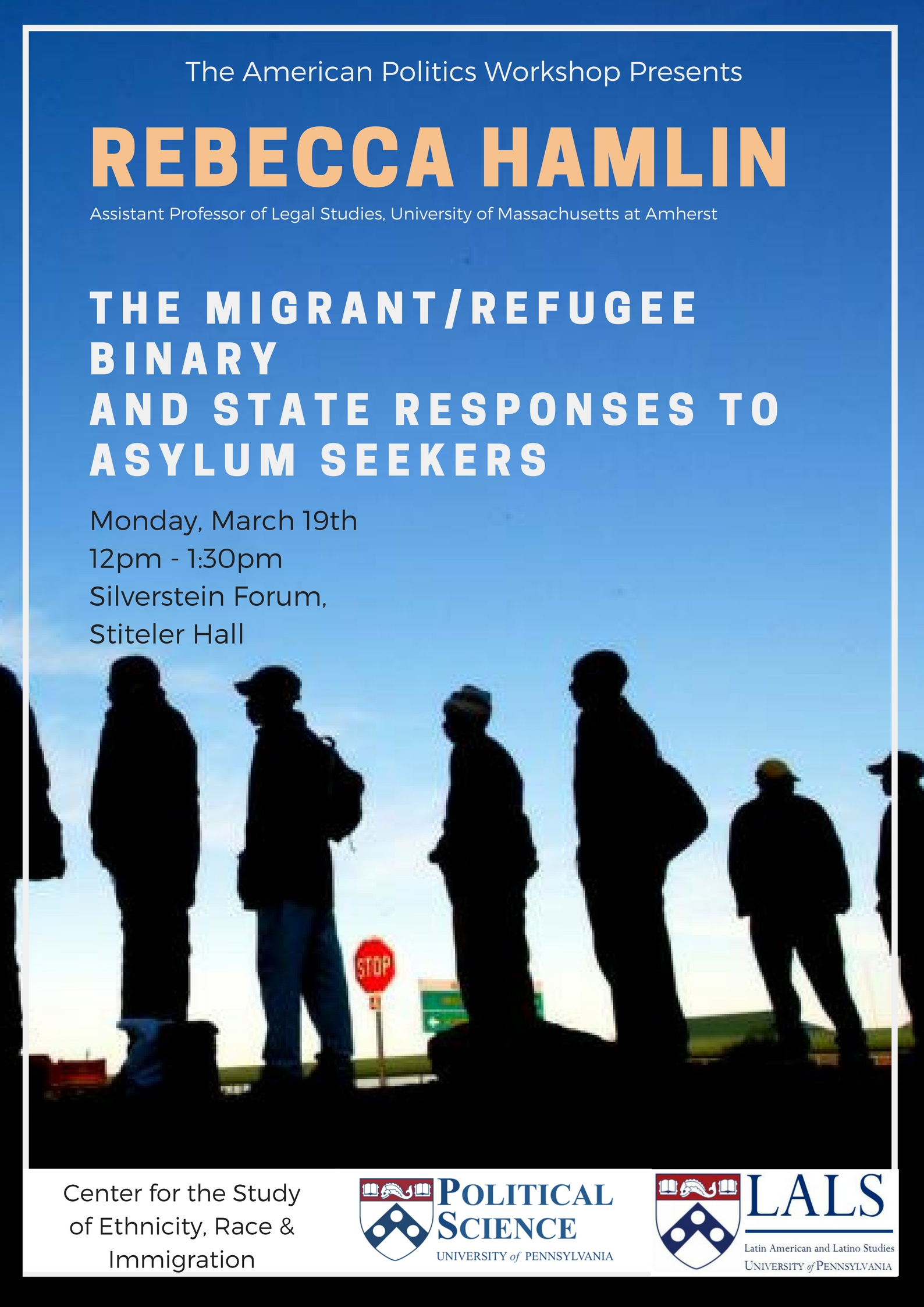 Rebecca Hamlin, Assistant Professor of Legal Studies, Department of